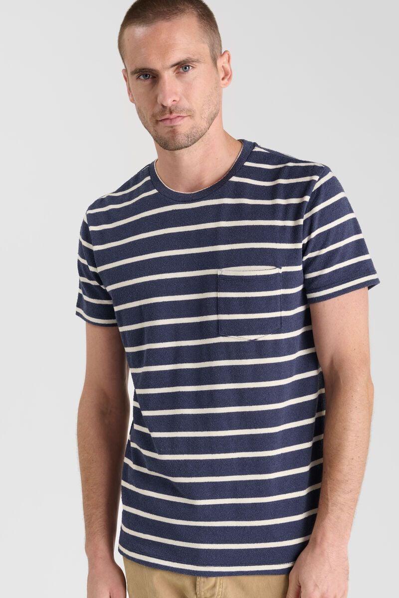 Le Temps Des Cerises T-shirt Noris Bleu à Rayures