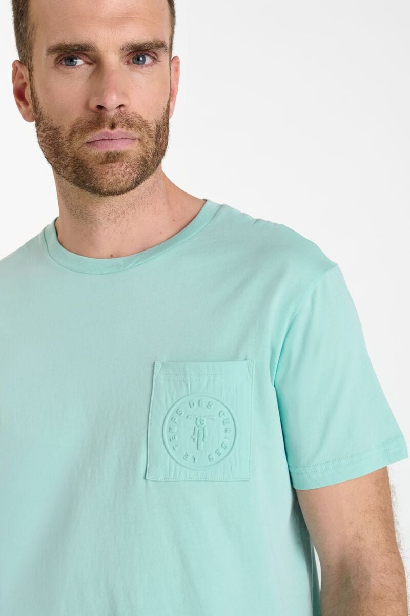 le temps des cerises T-shirt Paia bleu