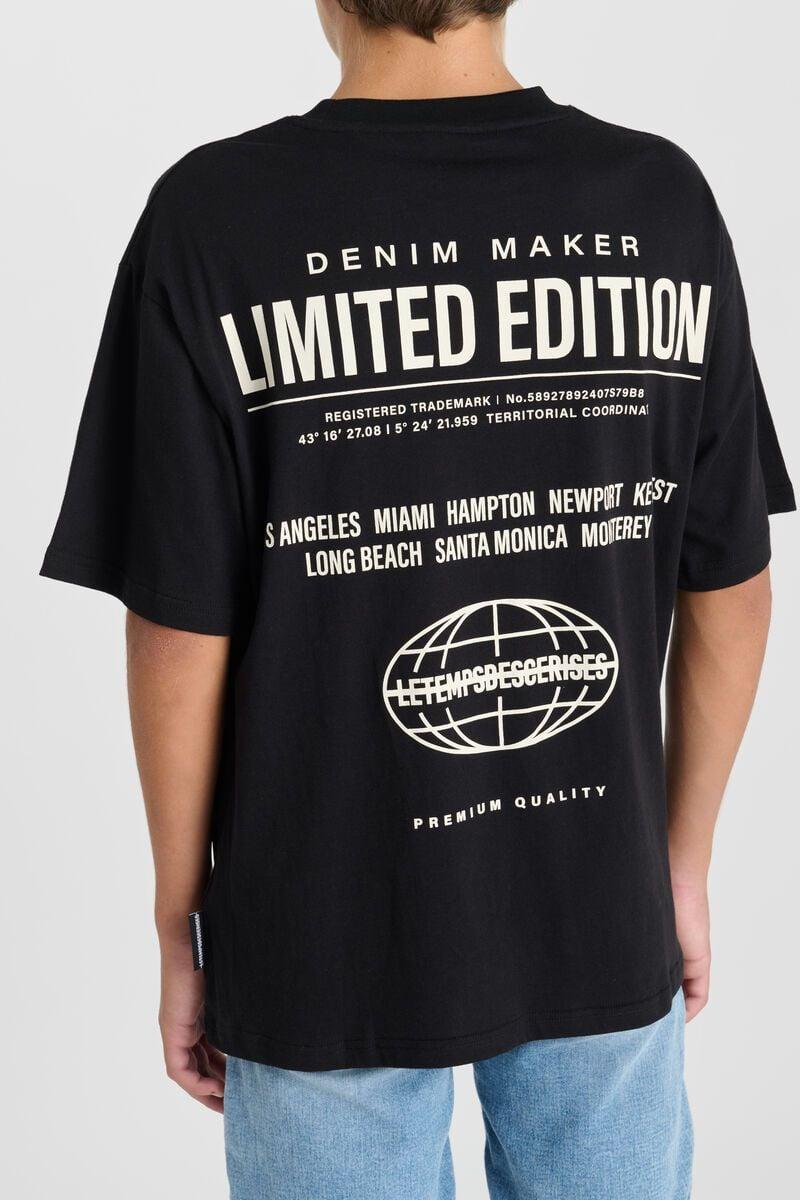 Le Temps Des Cerises T-shirt Palbo Noir Imprimé