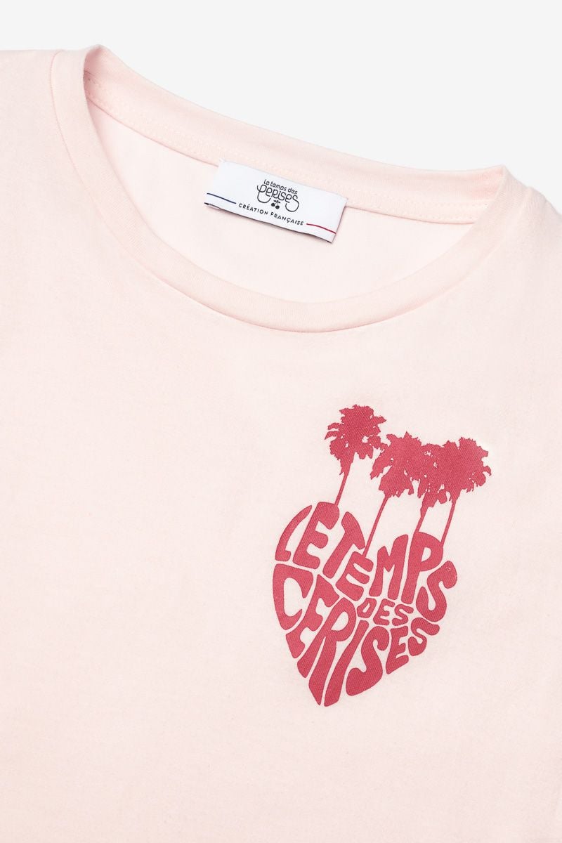 Le Temps Des Cerises T-shirt Palmagi Rose Clair