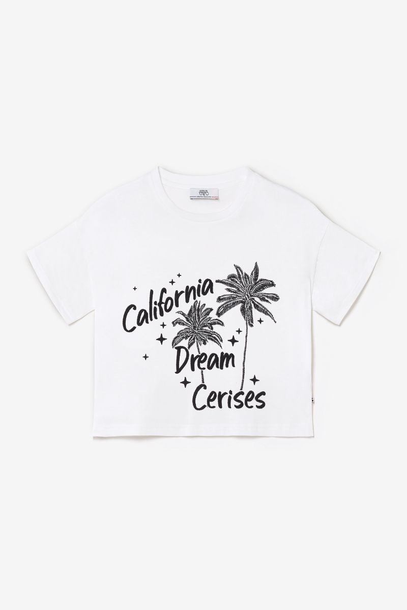 Le Temps Des Cerises T-shirt Palmigi Blanc