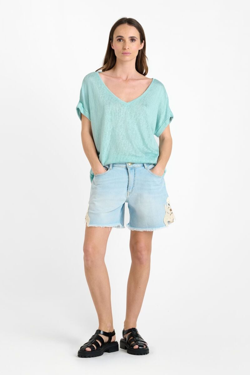 Le Temps Des Cerises T-shirt Pati Bleu