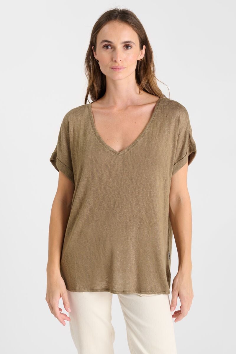 le temps des cerises T-shirt Pati marron