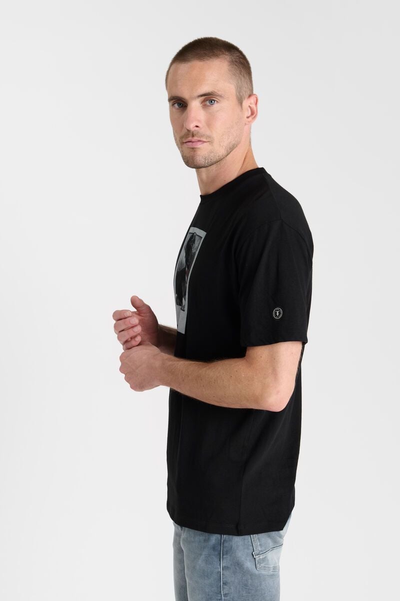 Le Temps Des Cerises T-shirt Potin Noir Imprimé