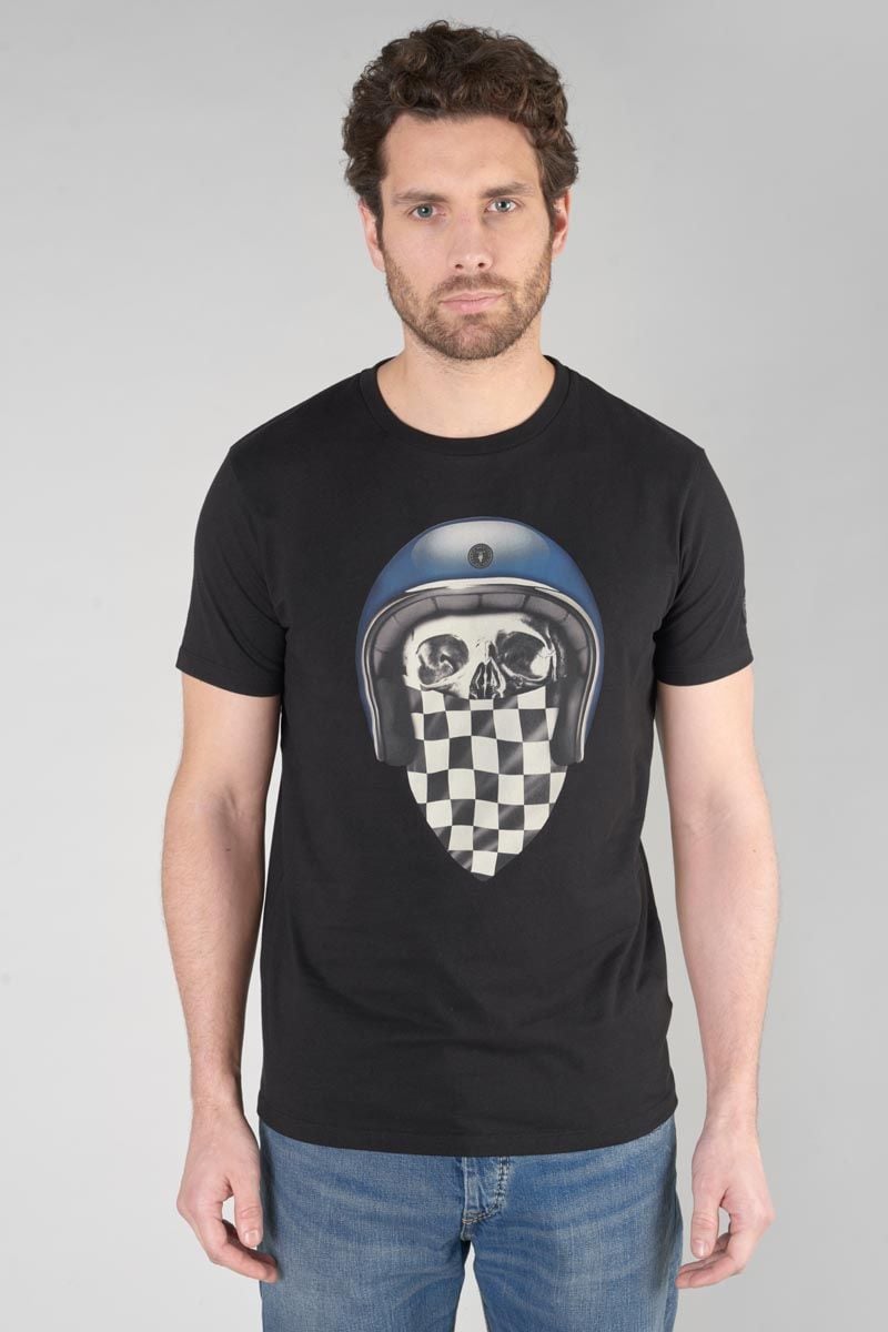 le temps des cerises T-shirt Rodi noir imprimé