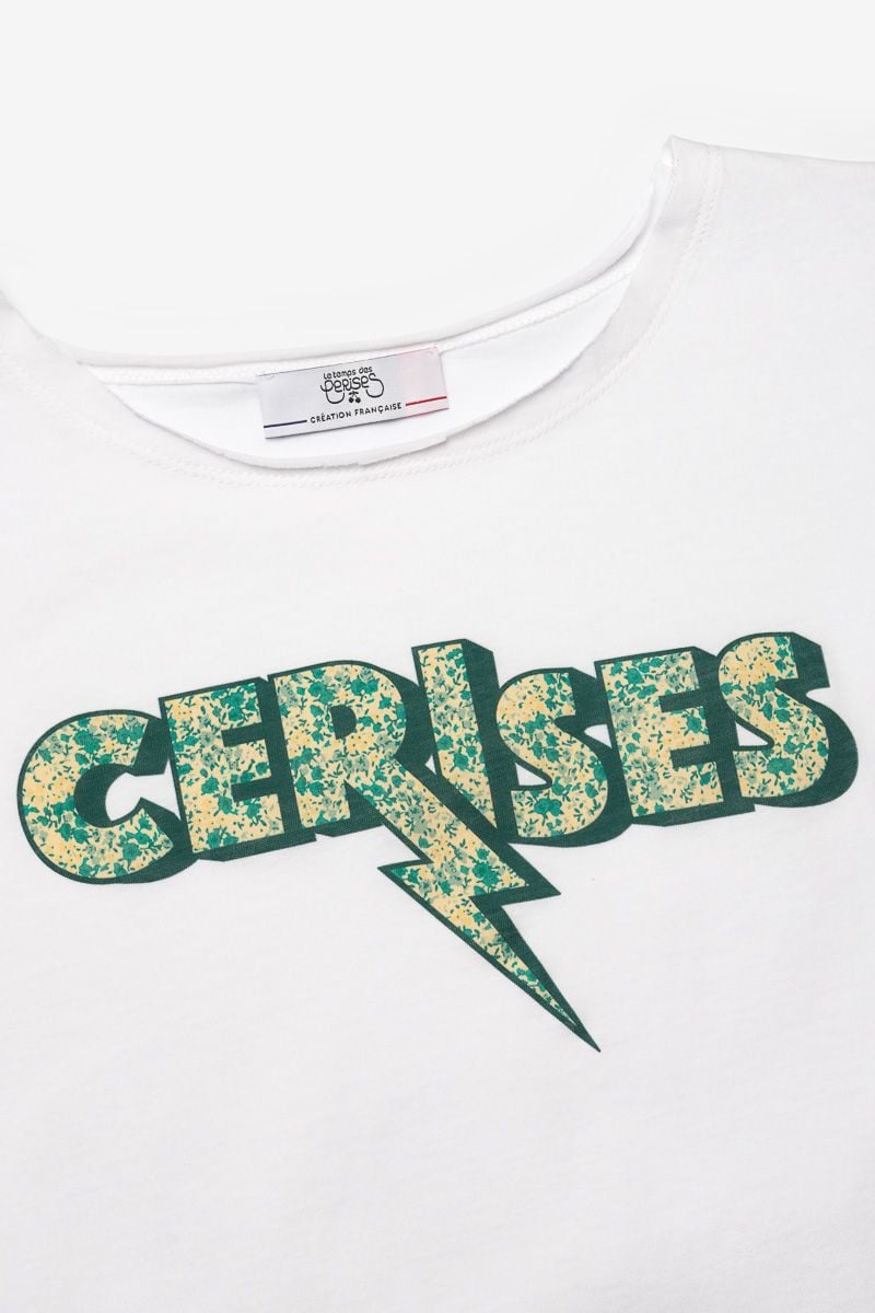 Le Temps Des Cerises T-shirt Rokigi Blanc Imprimé