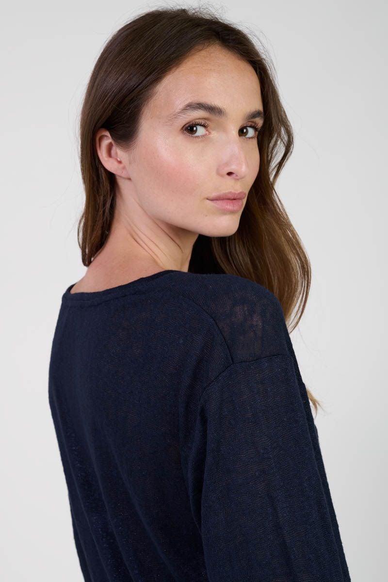 Le Temps Des Cerises T-shirt Rondaan Bleu Marine