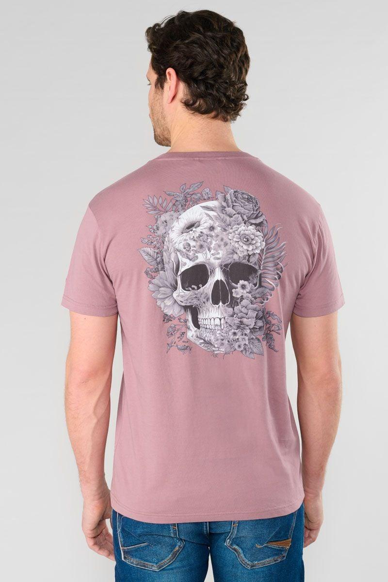 le temps des cerises T-shirt Santiago rose imprimé
