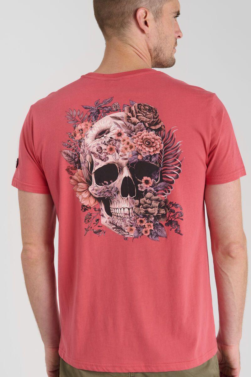le temps des cerises T-shirt Santiago rose imprimé