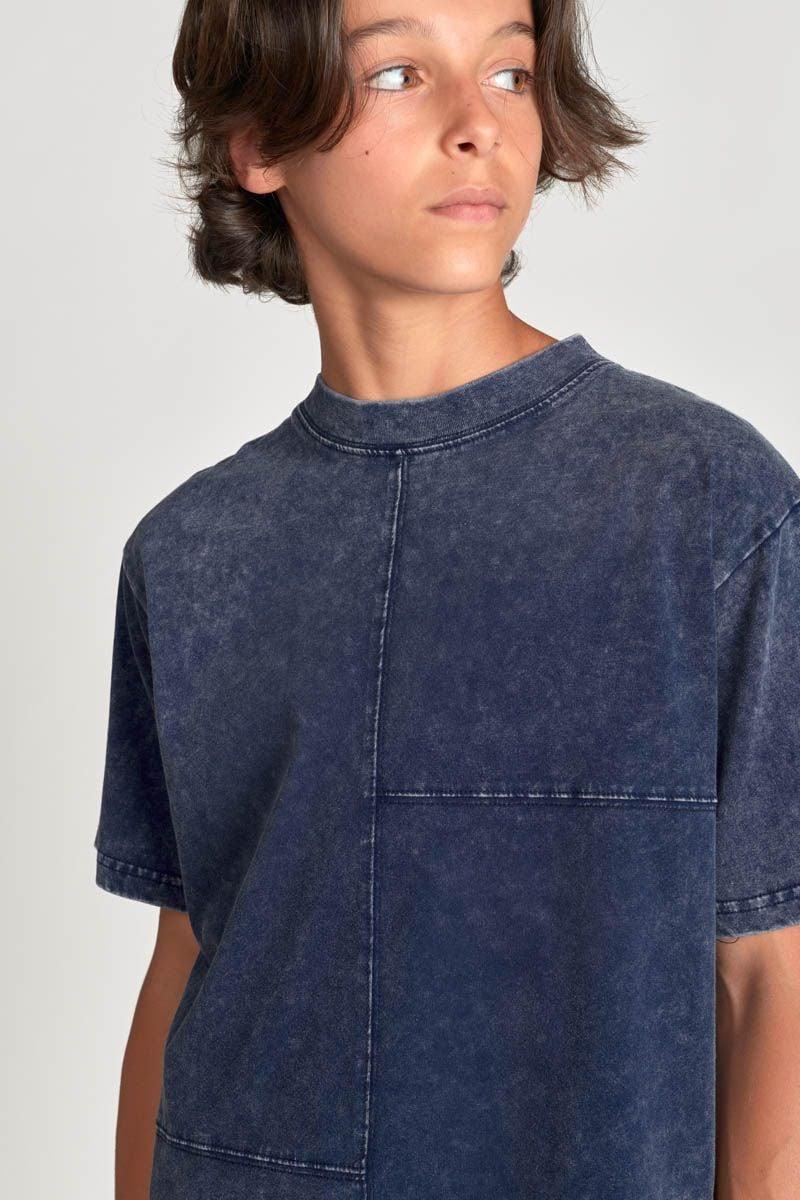 Le Temps Des Cerises T-shirt Sarobo Bleu Délavé