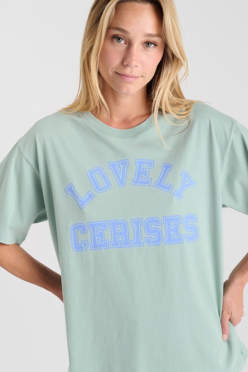 Le Temps Des Cerises T-shirt Sherri Bleu Imprimé