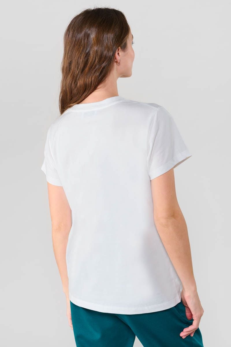 Le Temps Des Cerises T-shirt Taolo Blanc Imprimé