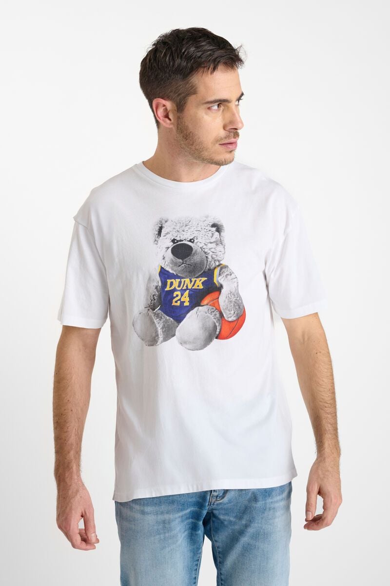 Le Temps Des Cerises T-shirt Tatia Blanc Imprimé