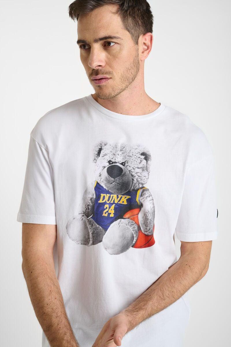 le temps des cerises T-shirt Tatia blanc imprimé