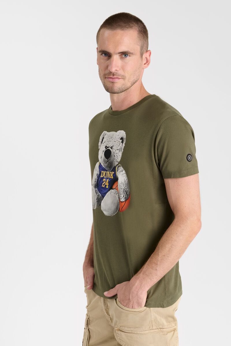 Le Temps Des Cerises T-shirt Tatia Kaki Imprimé