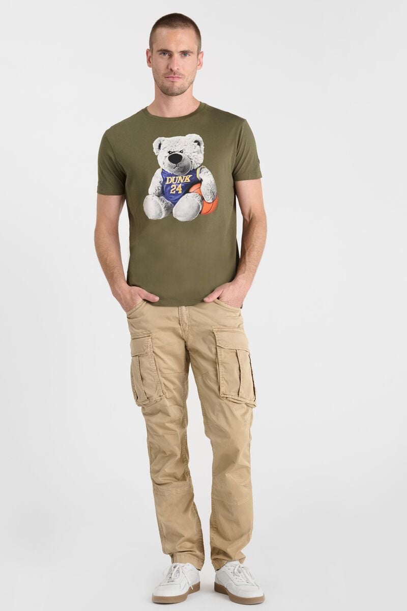 Le Temps Des Cerises T-shirt Tatia Kaki Imprimé