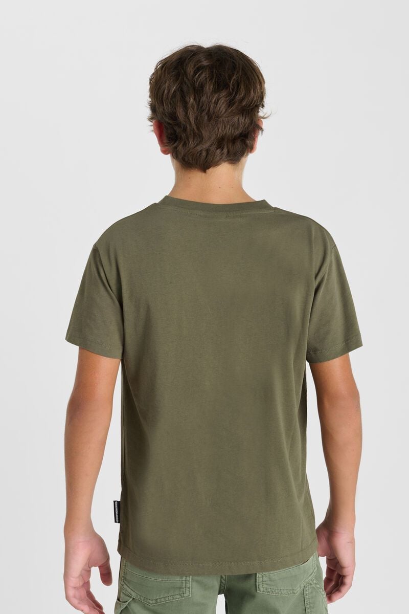 Le Temps Des Cerises T-shirt Tatiabo Kaki Imprimé