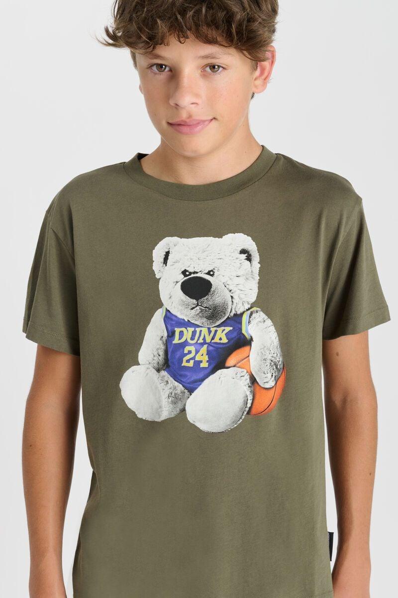 le temps des cerises T-shirt Tatiabo kaki imprimé