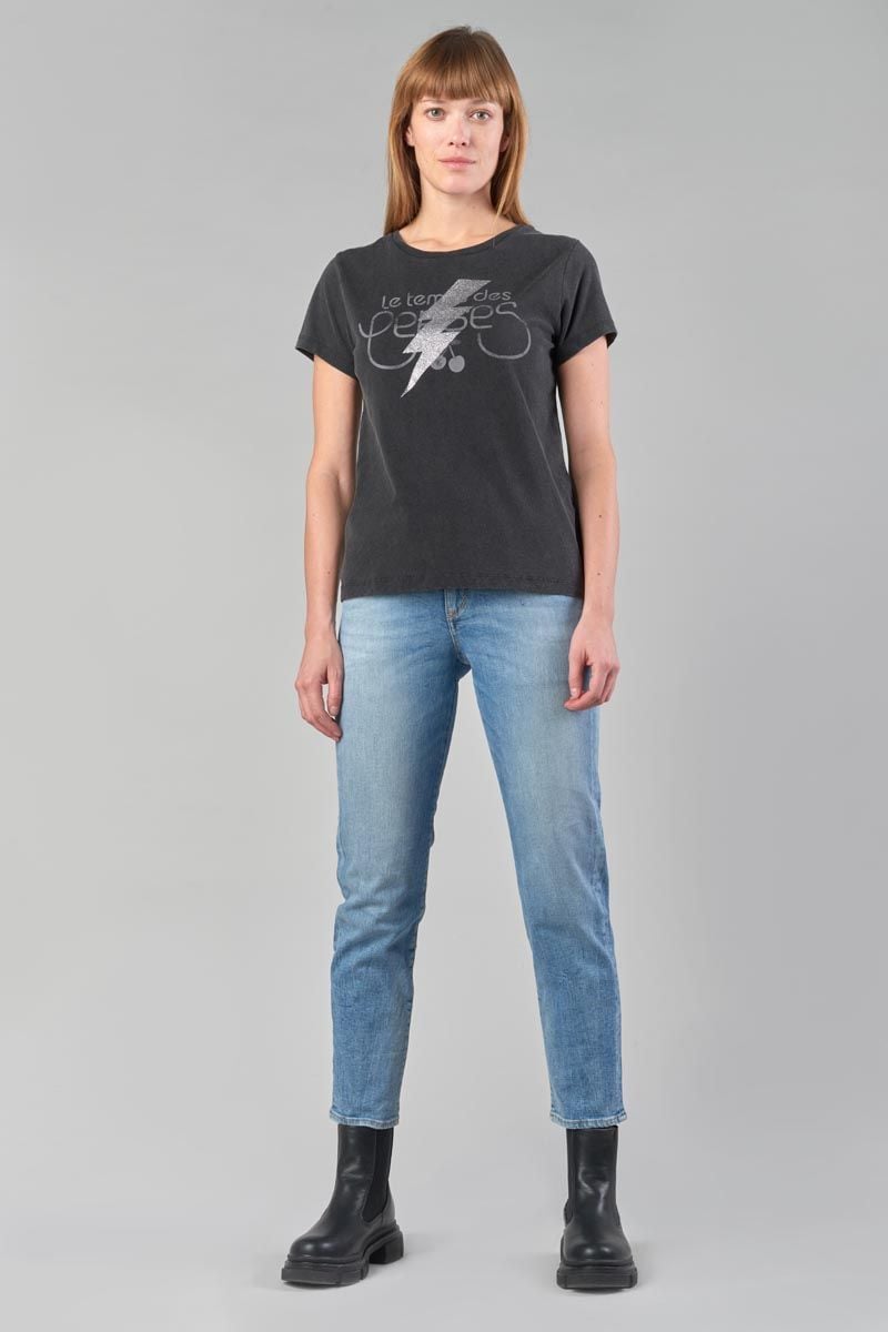 Le Temps Des Cerises T-shirt Tonito Noir Imprimé