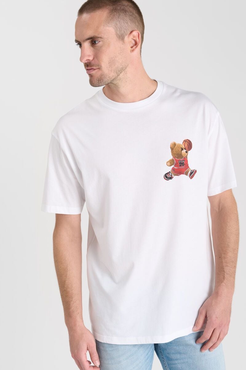 Le Temps Des Cerises T-shirt Toro Blanc Imprimé
