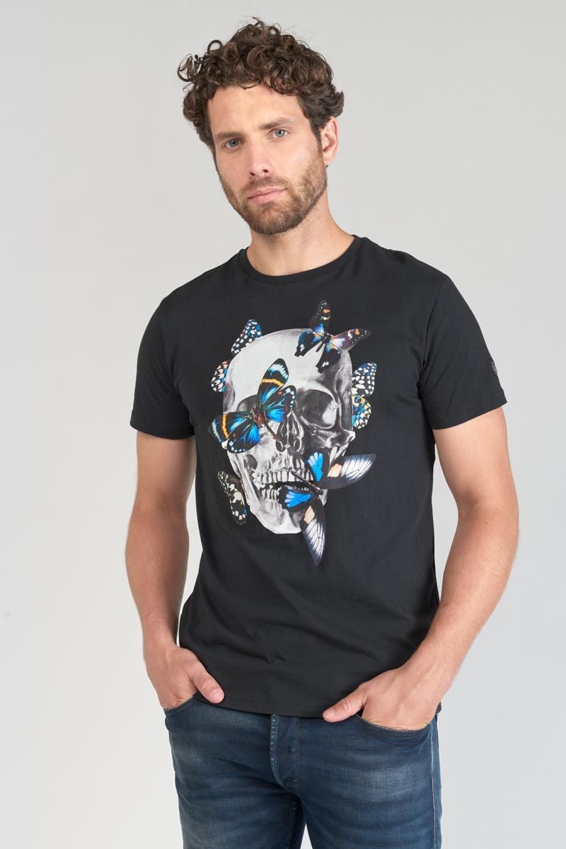 le temps des cerises T-shirt Usma noir imprimé