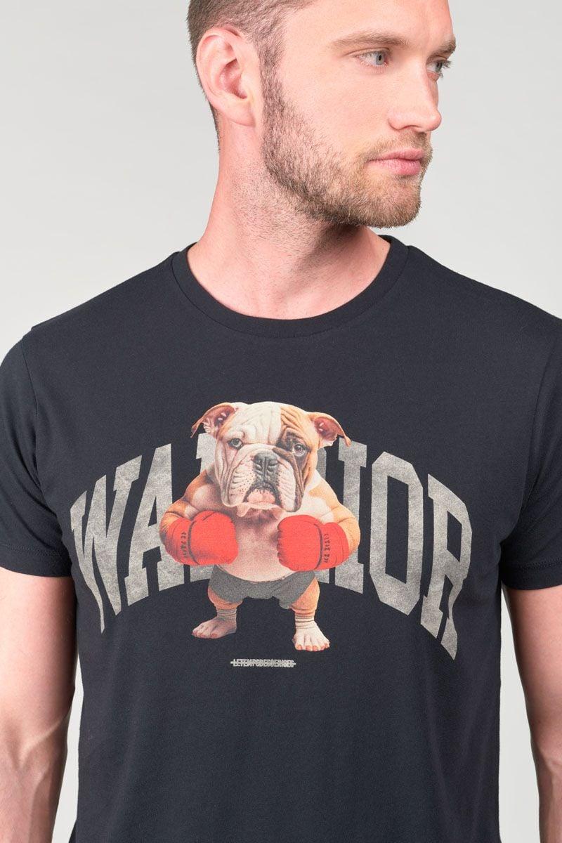 Le Temps Des Cerises T-shirt Wells Noir Imprimé