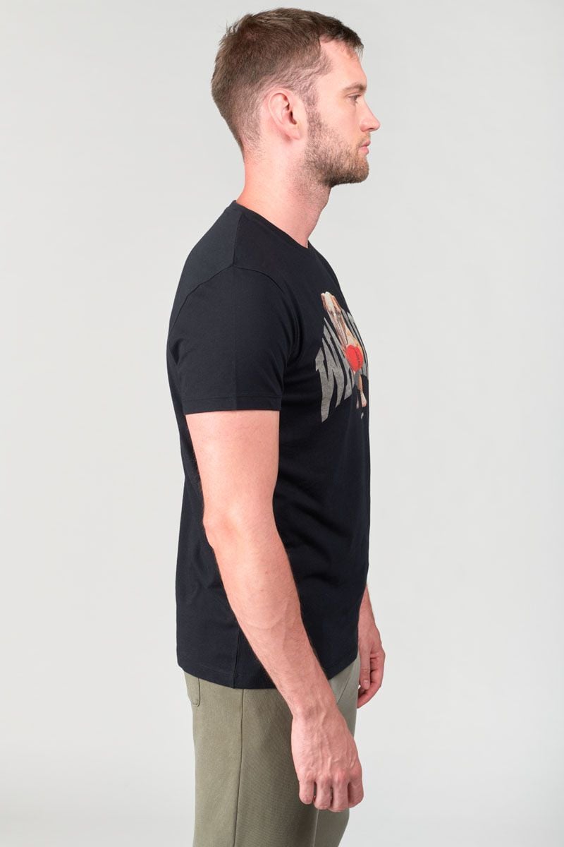 Le Temps Des Cerises T-shirt Wells Noir Imprimé