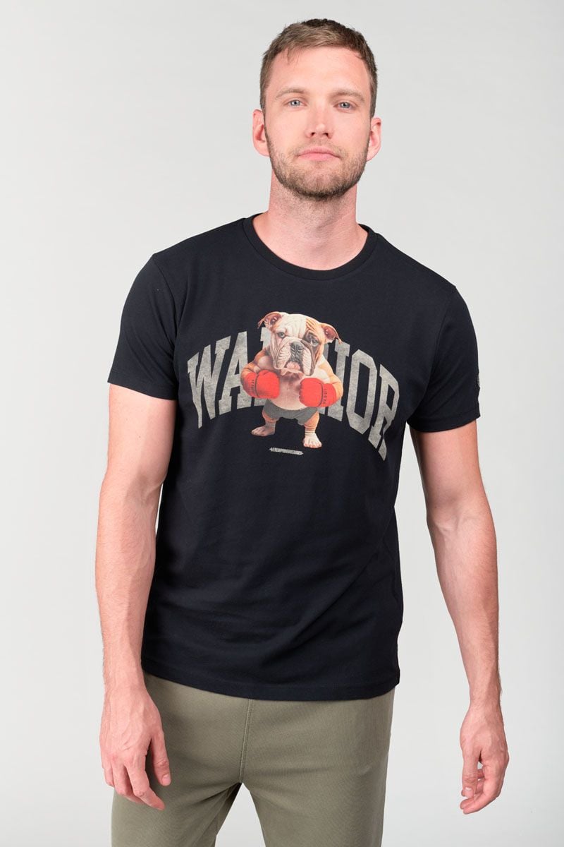 le temps des cerises T-shirt Wells noir imprimé