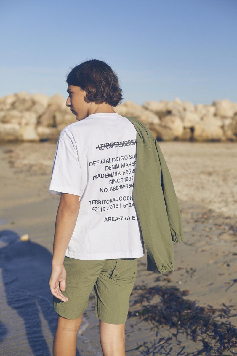 le temps des cerises T-shirt Zabrabo blanc imprimé