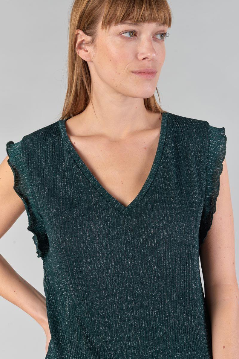 le temps des cerises Top Arky vert bouteille