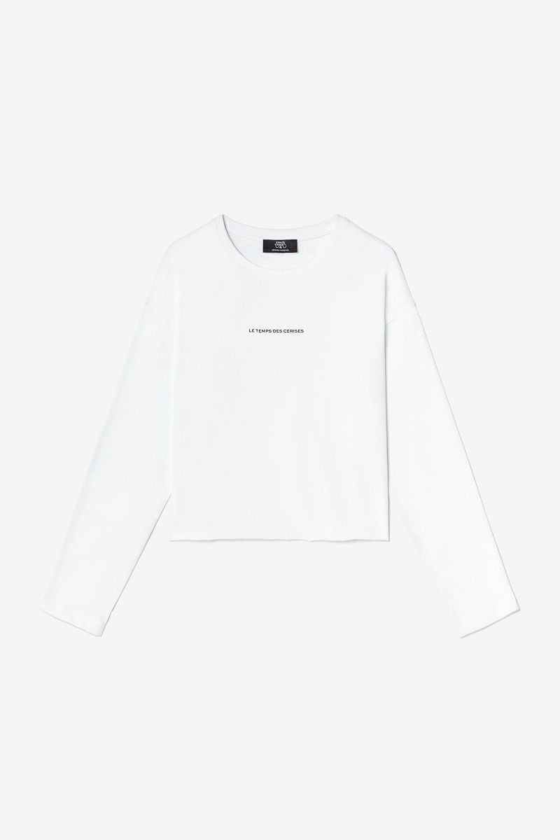 le temps des cerises Top Catigi blanc