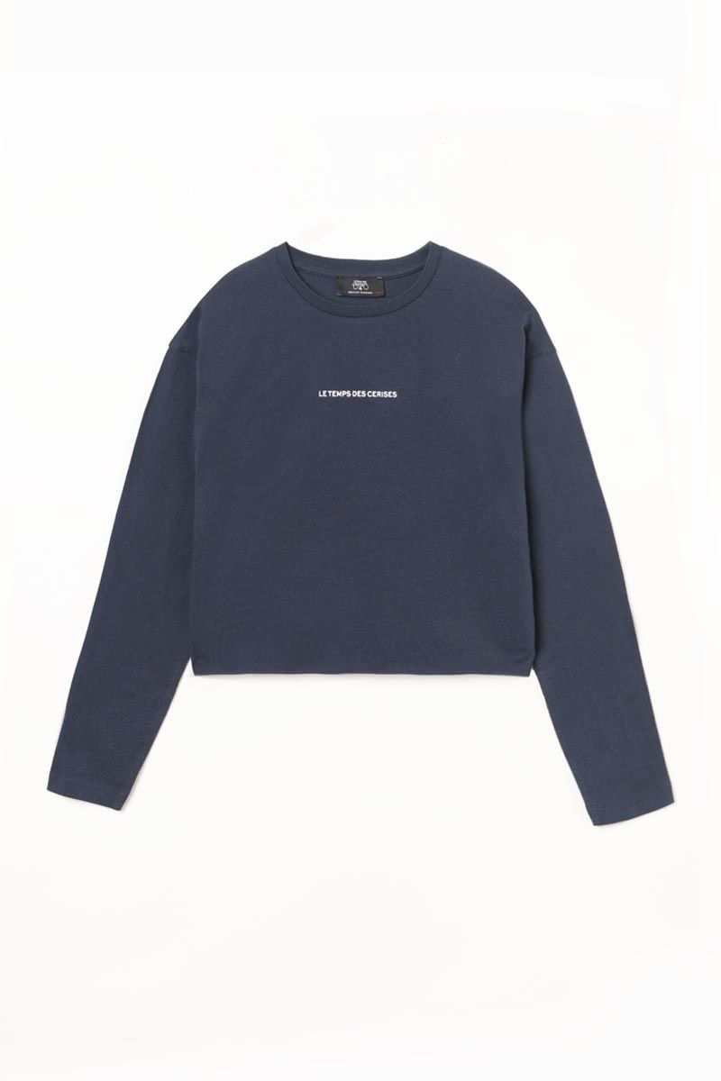 le temps des cerises Top Catigi bleu nuit