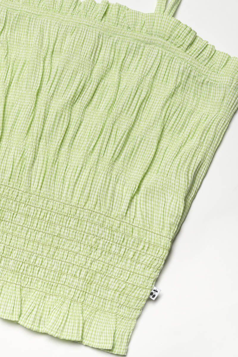 Le Temps Des Cerises Top Court Daisygi Vert Citron