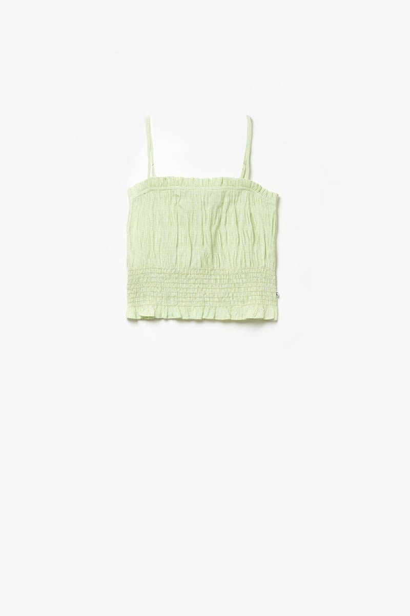 le temps des cerises Top court Daisygi vert citron