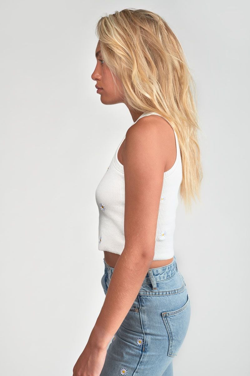 Le Temps Des Cerises Top Court Lyagi Blanc