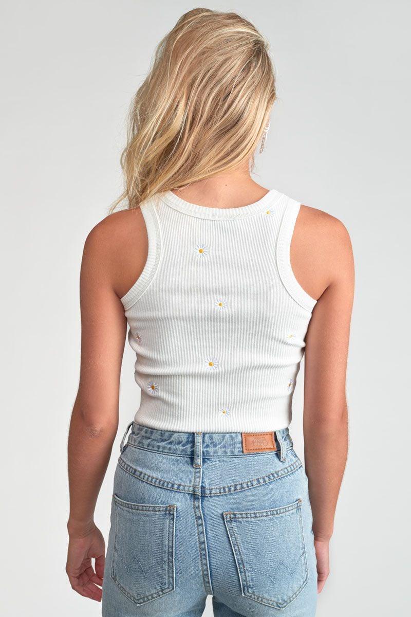 Le Temps Des Cerises Top Court Lyagi Blanc