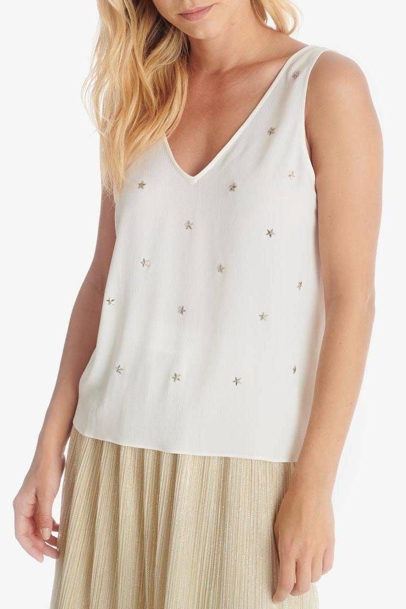 Le Temps Des Cerises Top Fioni Blanc
