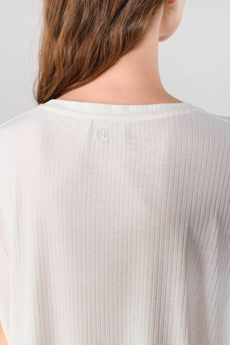 Le Temps Des Cerises Top Fraser Blanc