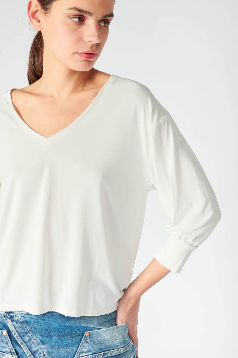 Le Temps Des Cerises Top Jessie Crème