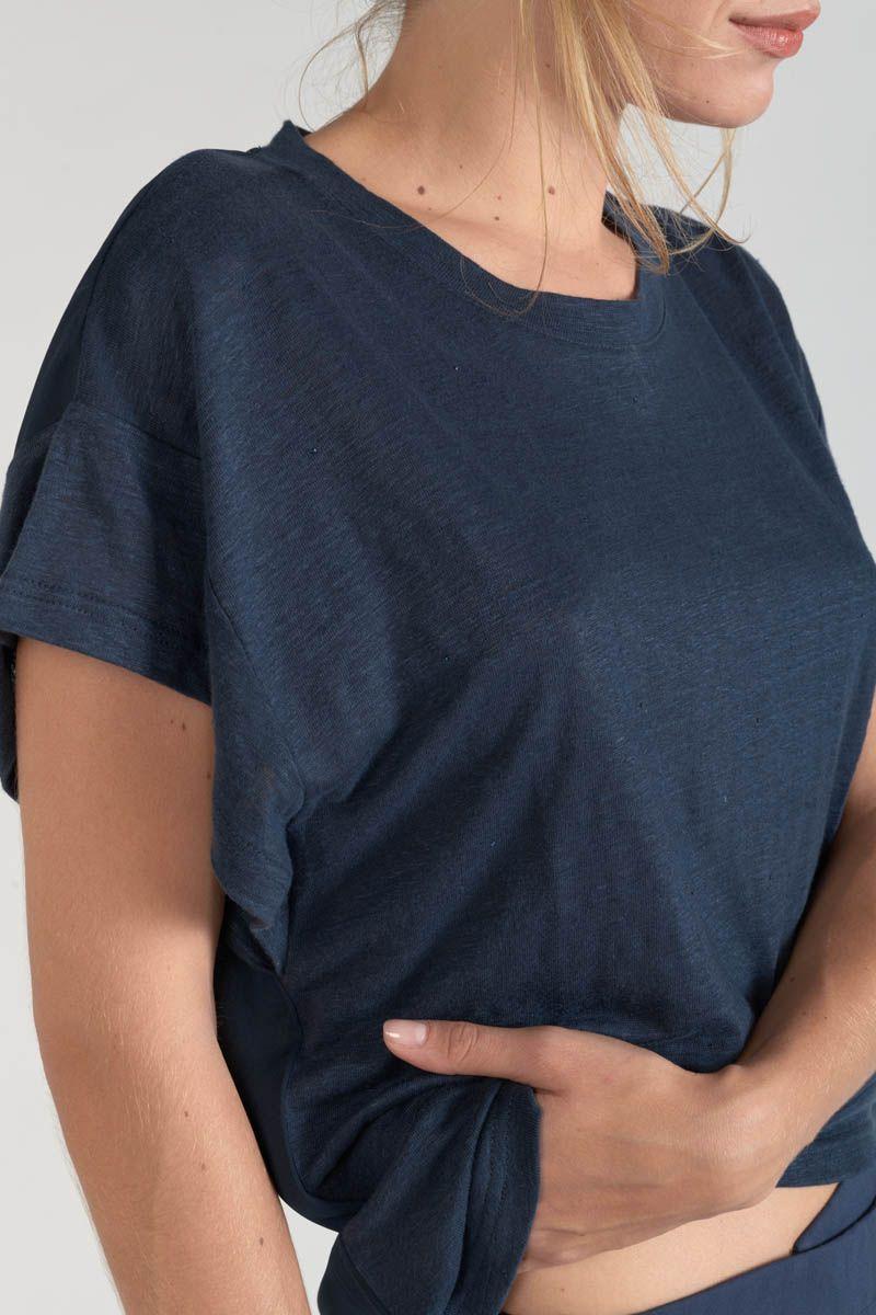 Le Temps Des Cerises Top Overs Bleu Marine