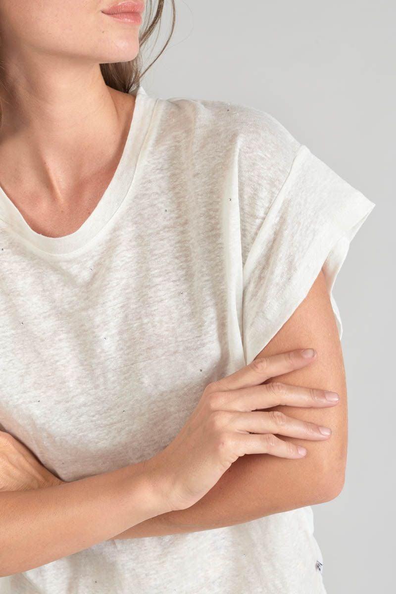 Le Temps Des Cerises Top Overs Crème