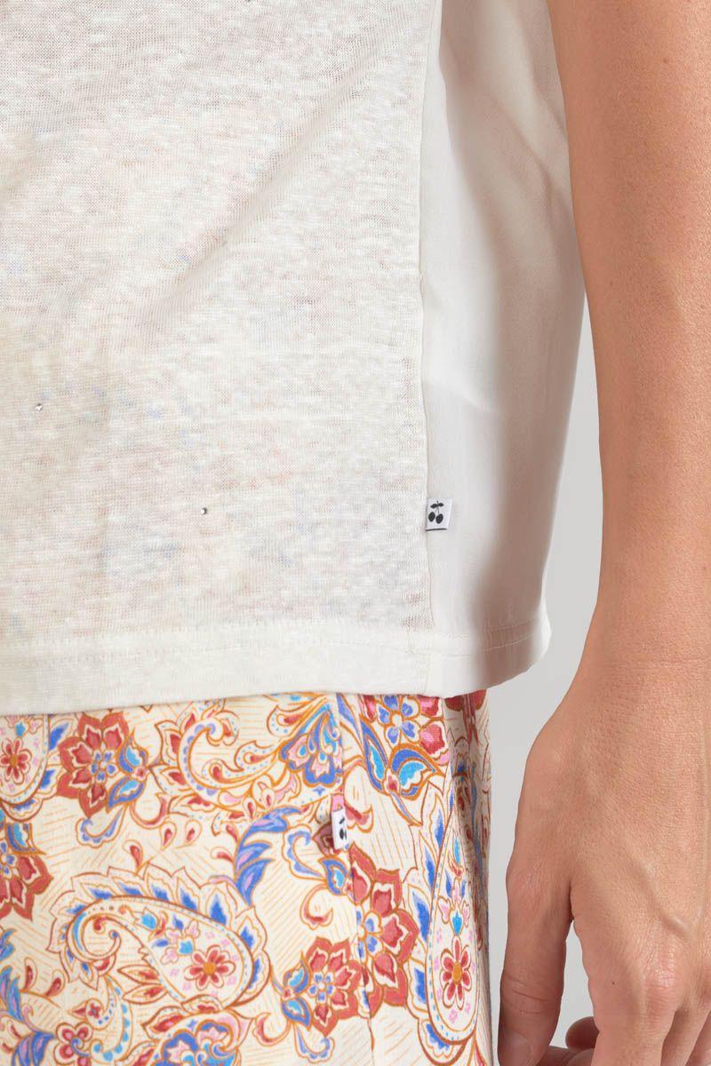 Le Temps Des Cerises Top Overs Crème