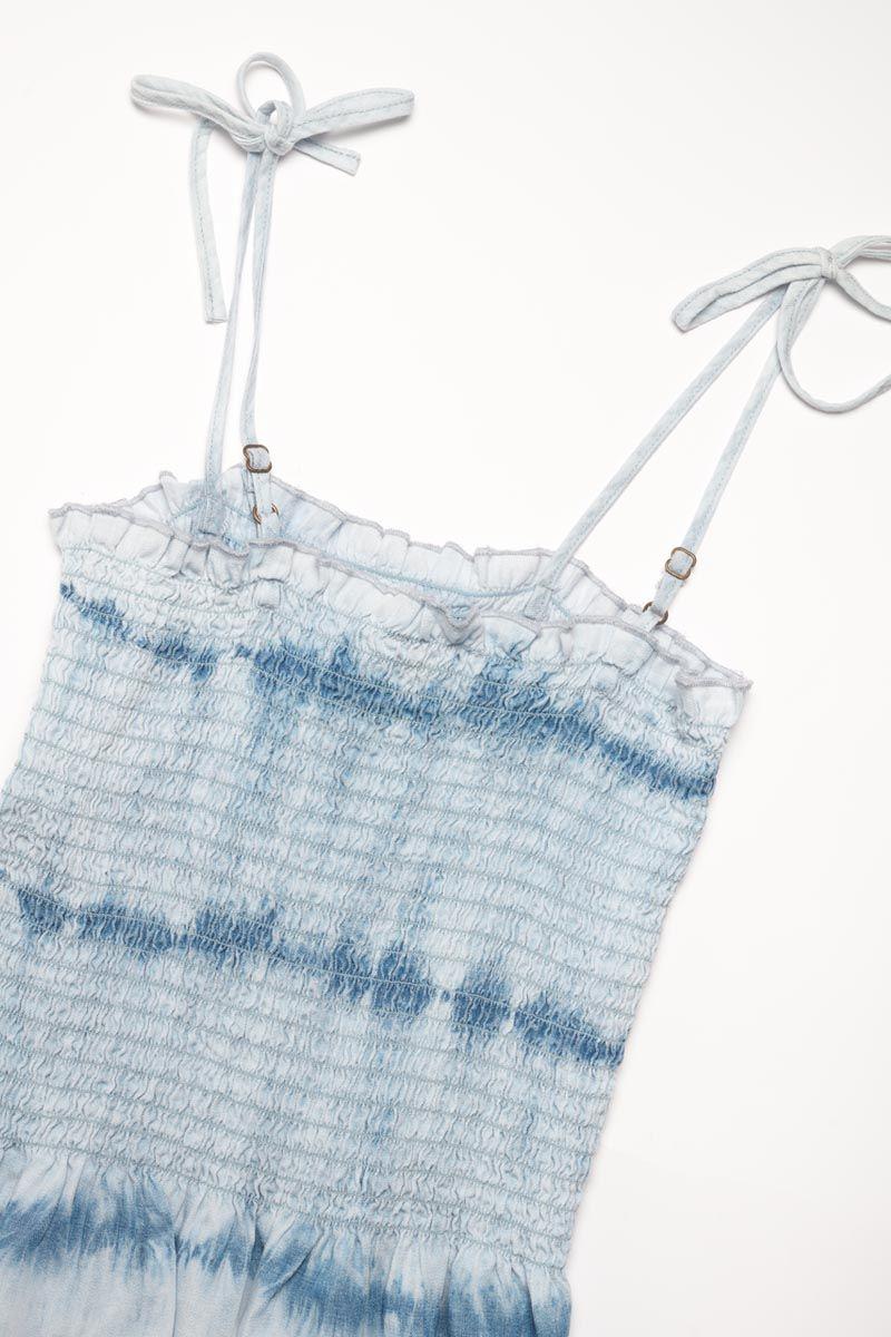 Le Temps Des Cerises Top Papasgi Tie And Dye Bleu