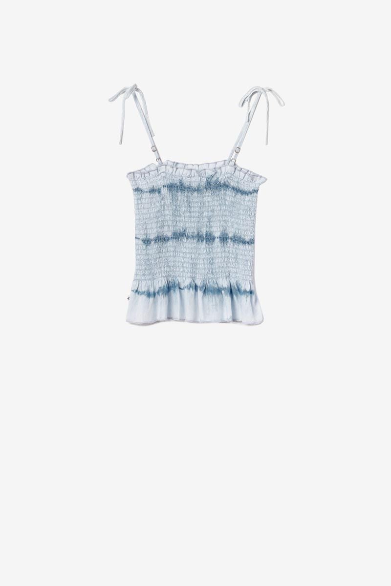 Le Temps Des Cerises Top Papasgi Tie And Dye Bleu