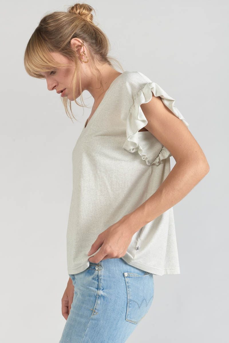 le temps des cerises Top Ryls blanc irisé