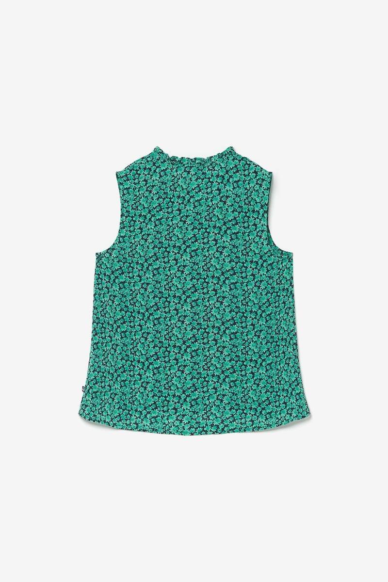 Le Temps Des Cerises Top Safiyagi à Motif Vert