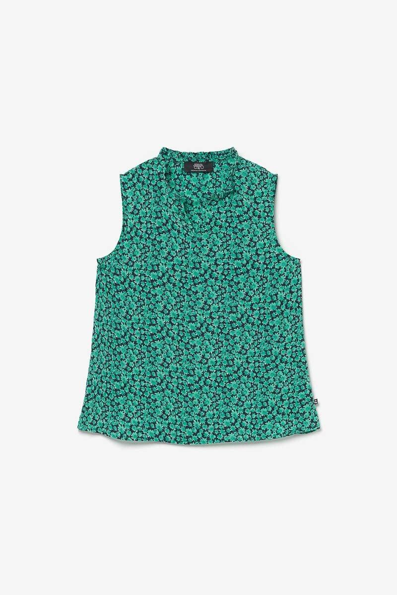 le temps des cerises Top Safiyagi à motif vert