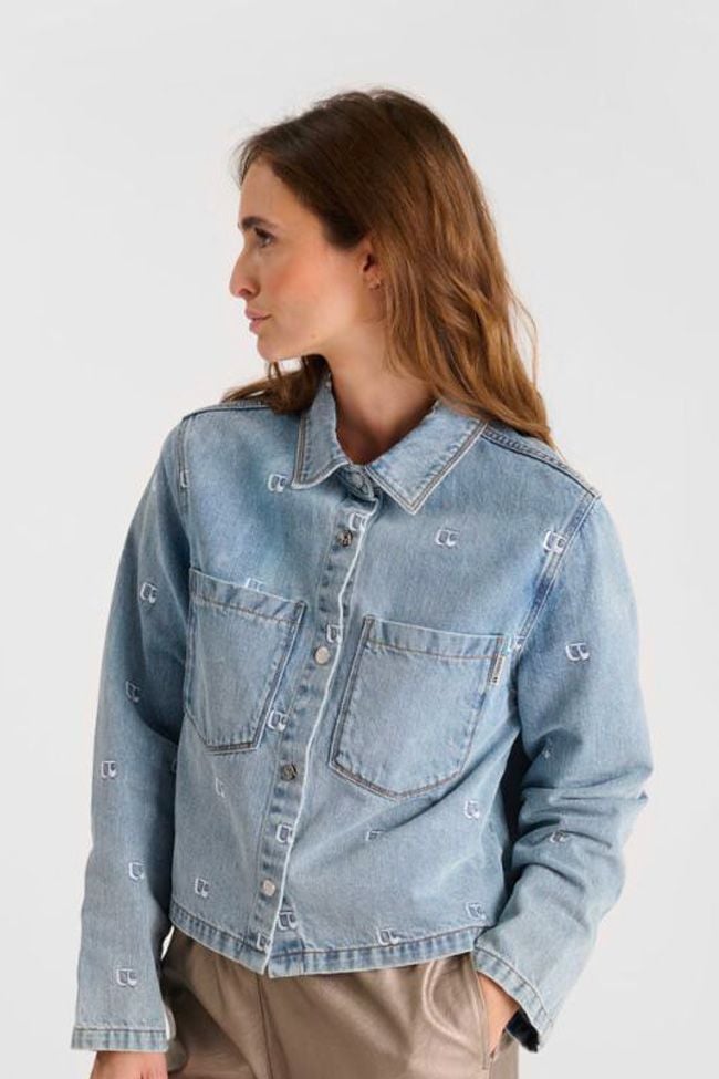 Le Temps Des Cerises Veste Apolo En Jeans Bleu