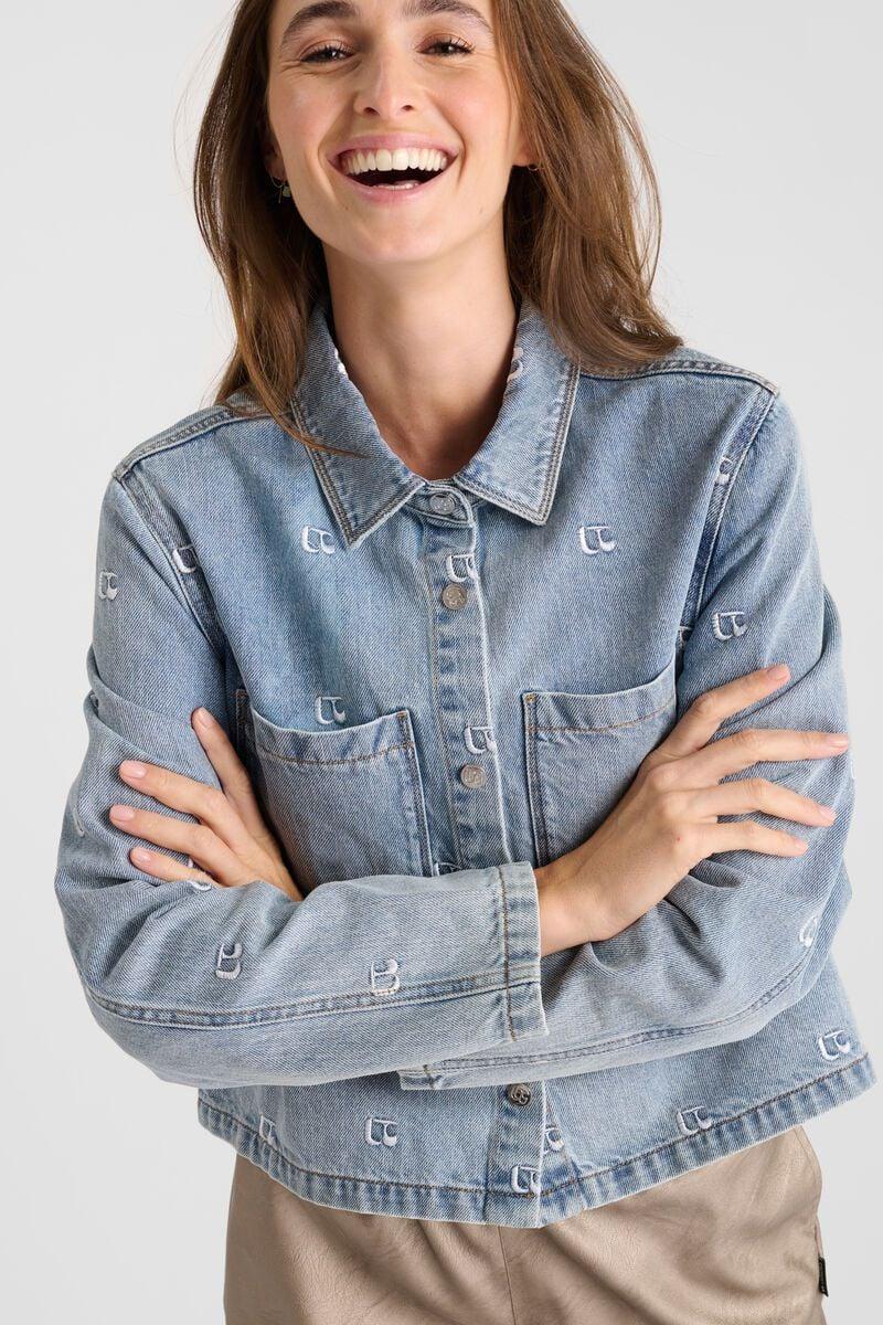 Le Temps Des Cerises Veste Apolo En Jeans Bleu