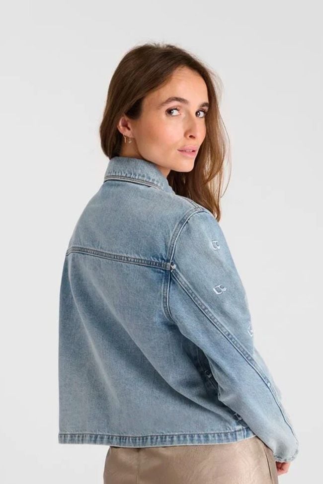 Le Temps Des Cerises Veste Apolo En Jeans Bleu